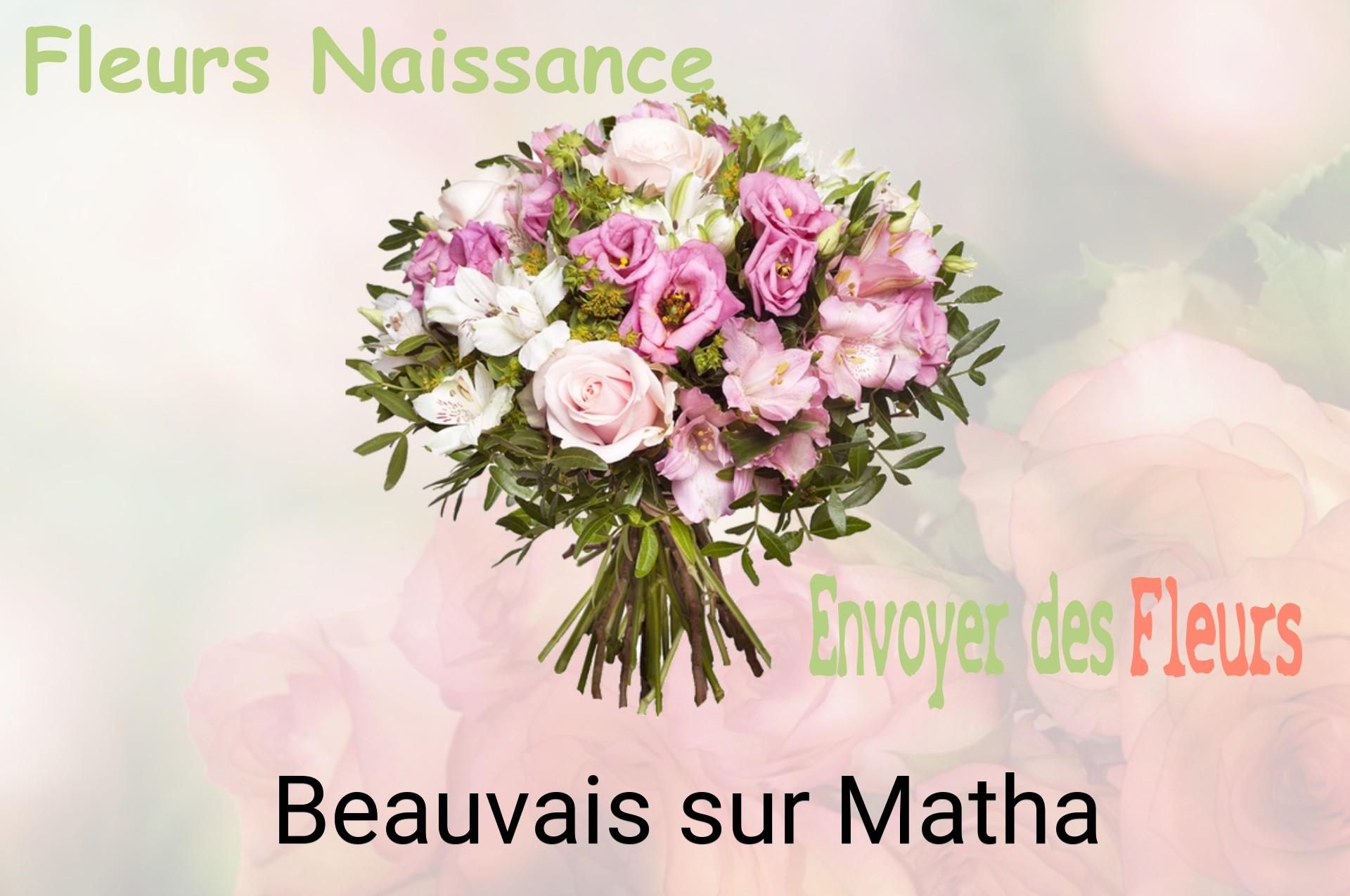 Bouquet de fleurs de naissance livré à Beauvais-sur-Matha