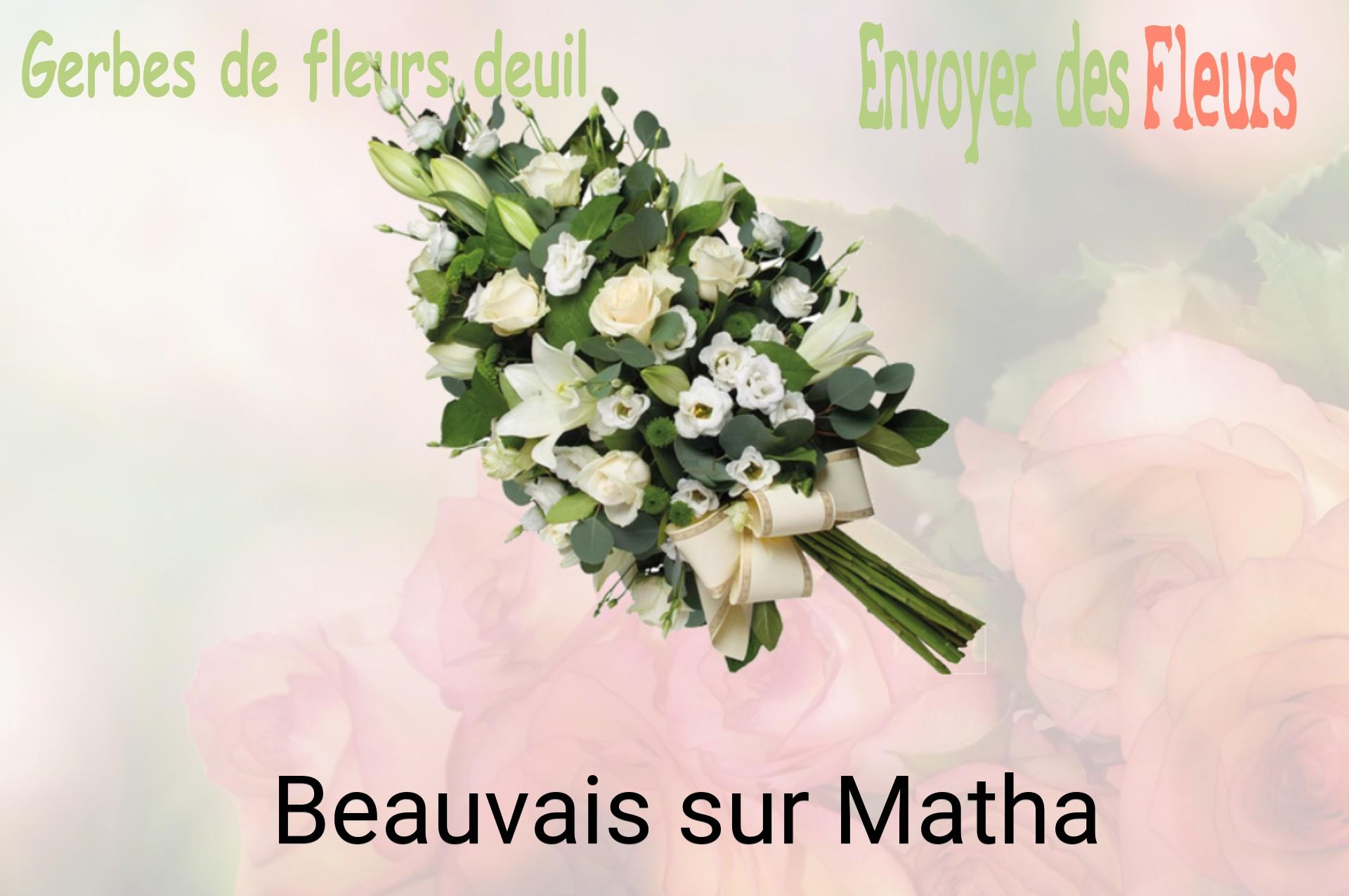 Gerbe de fleurs de deuil livrée à Beauvais-sur-Matha